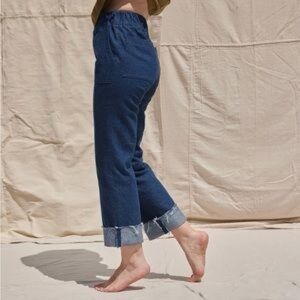 Elizabeth Suzann miles trousers indigo denim size small